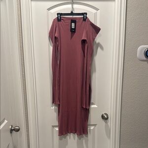 Off Shoulder Mauve pink Dress 3X